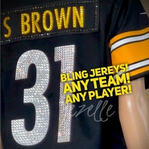 Custom Mahomes Jerseys - Any Player, Any Team! Custom bedazzled *made to order